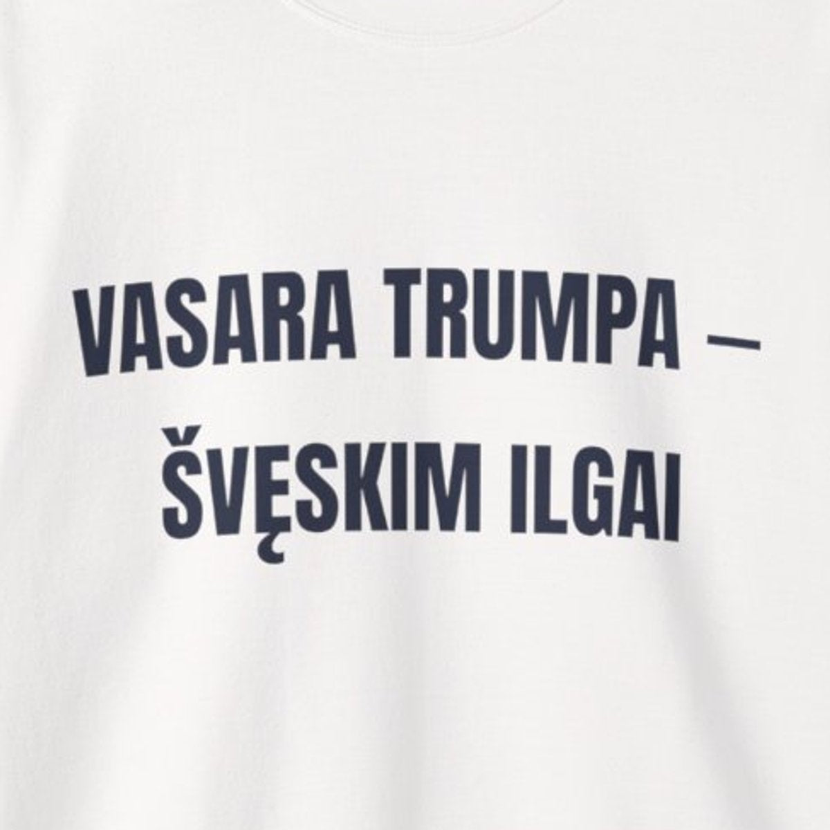 Vasara trumpa – švęskim ilgai · Džemperis · spauda priekyje