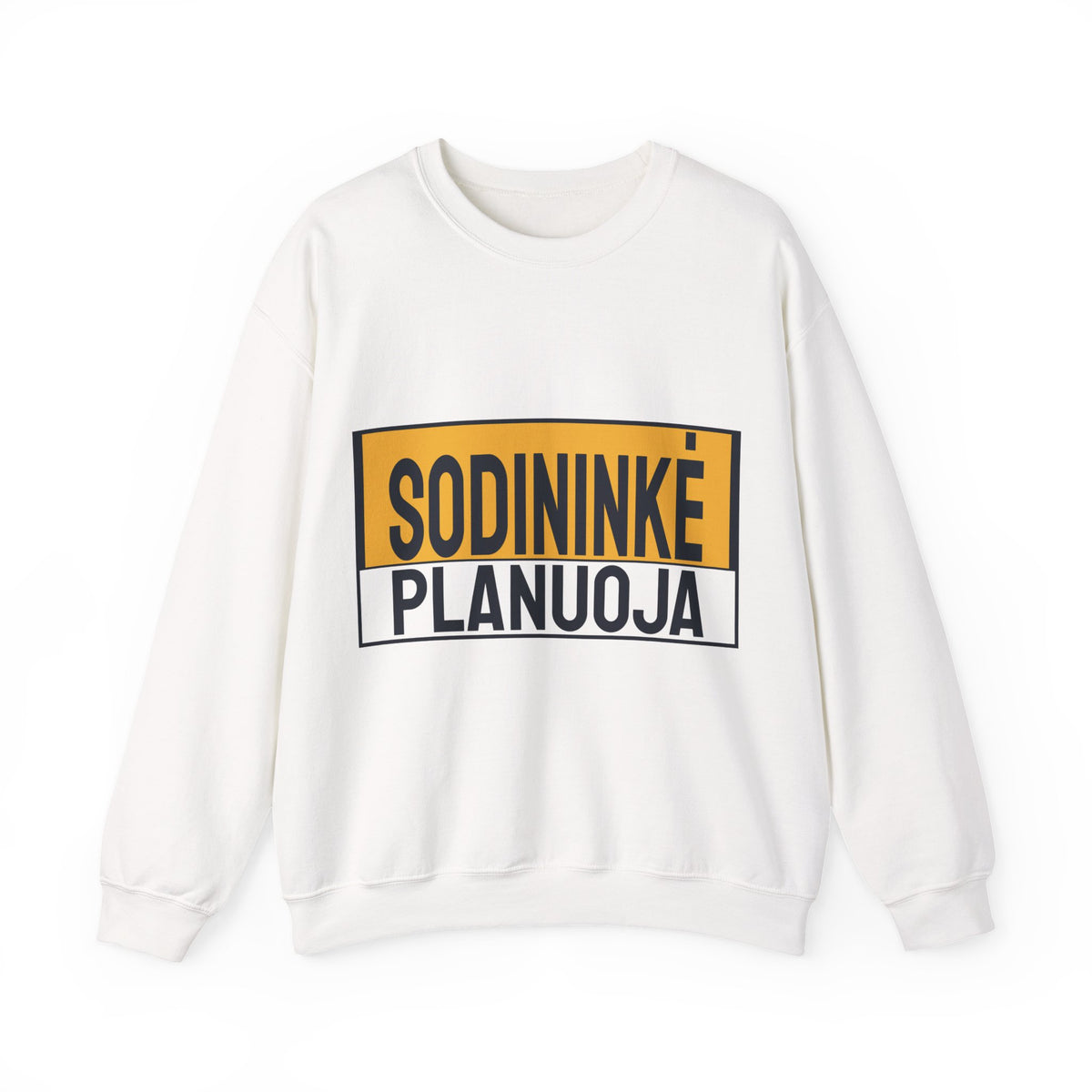 Sodininkė planuoja.