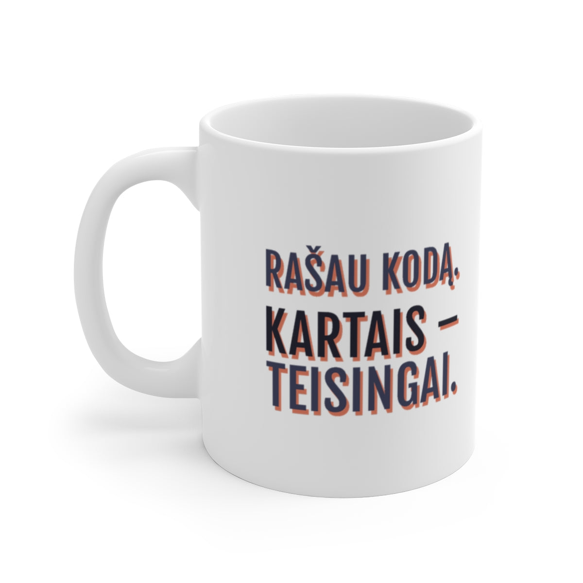 Rašau kodą. Kartais – teisingai.