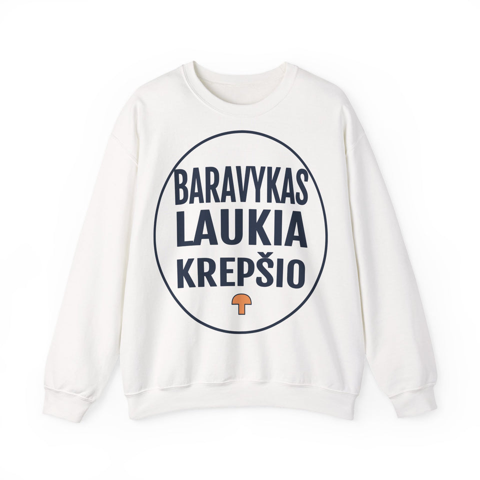 Baravykas laukia krepšio.
