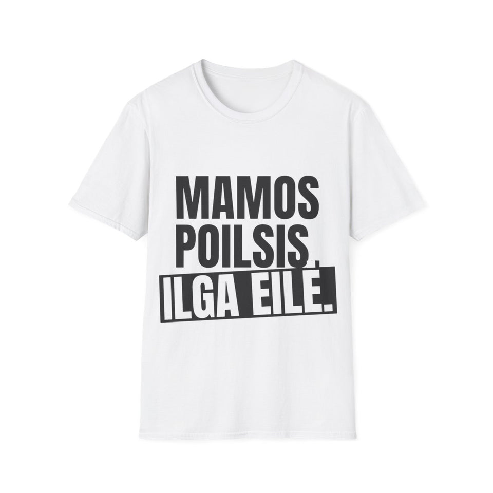 Mamos poilsis. Ilga eilė. – Mamos poilsis. Eilė – ilga. – spaudos pusė