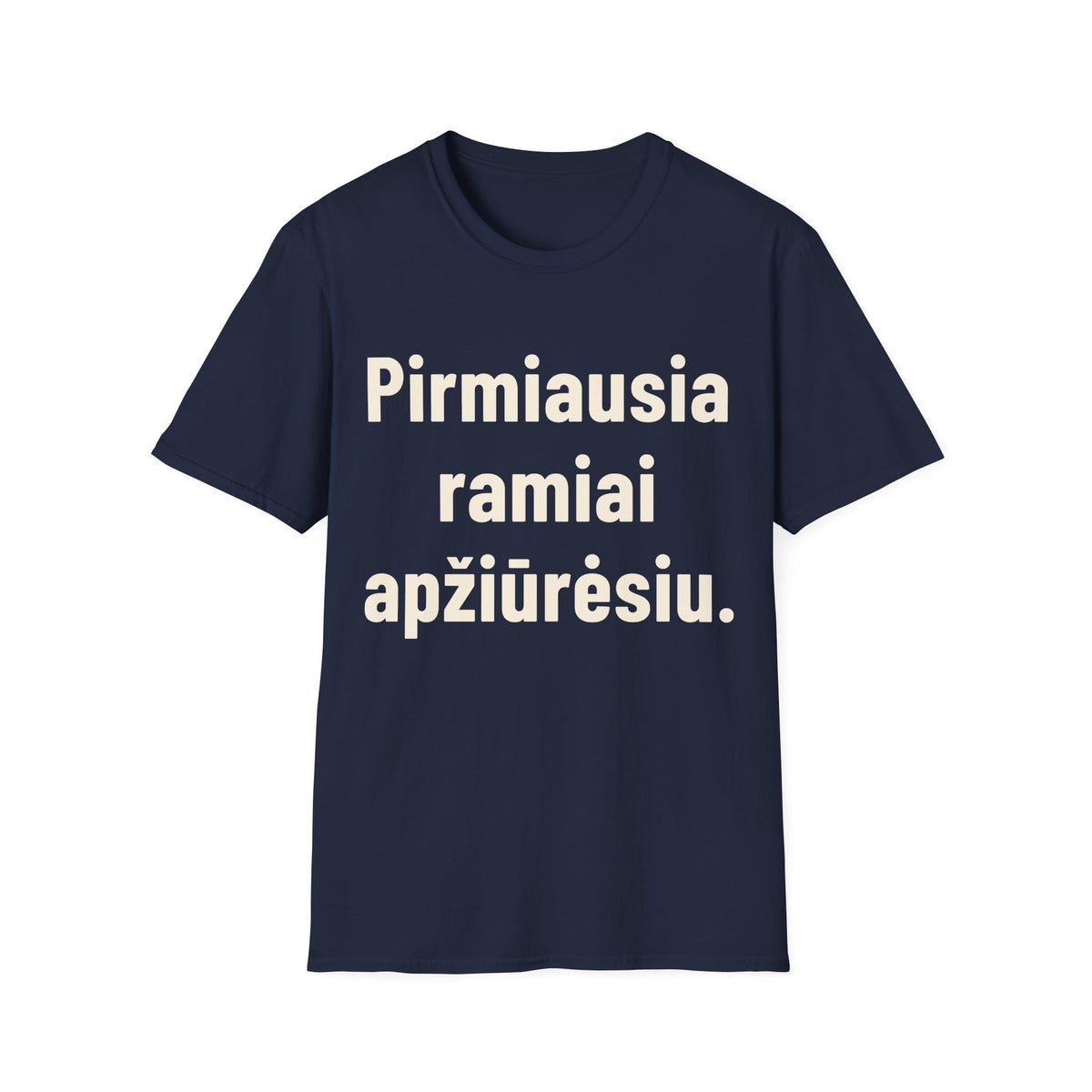 Pirmiausia ramiai apžiūrėsiu.