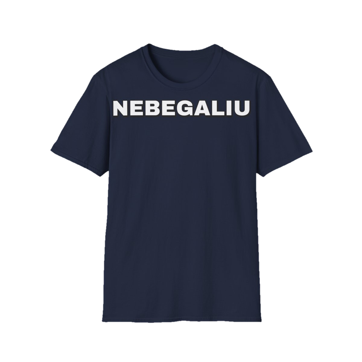 Marškinėliai „Nebegaliu“ – tamsiai mėlyna