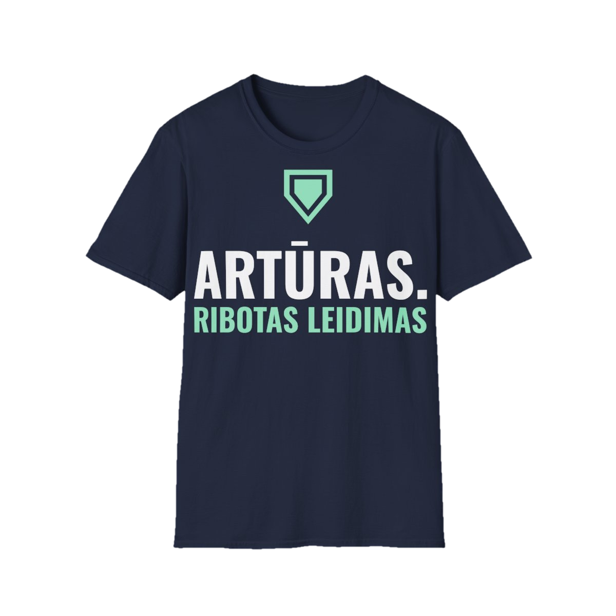 Marškinėliai „Artūras. Ribotas leidimas“ – tamsiai mėlyna