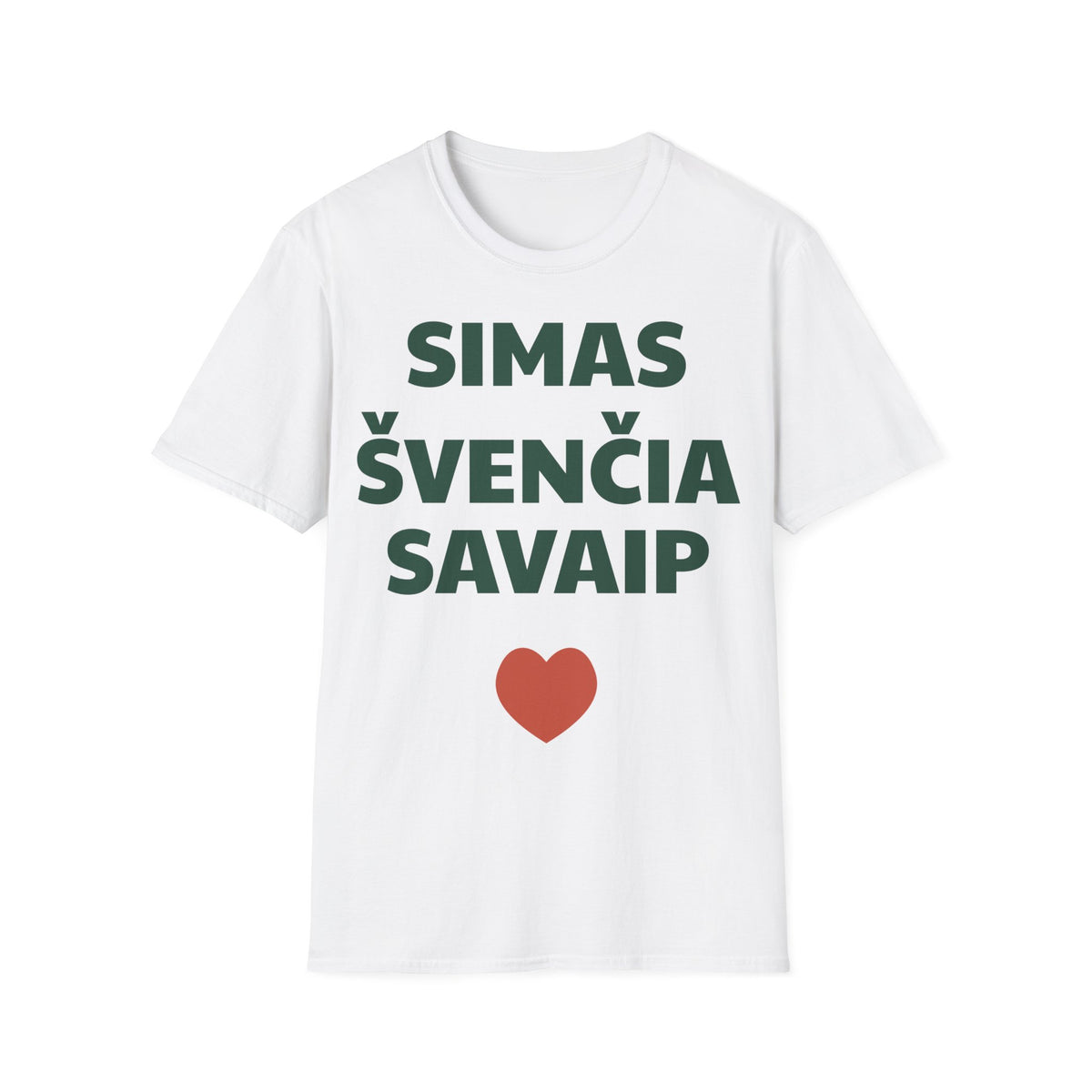Simas švenčia savaip — Marškinėliai, spauda priekyje