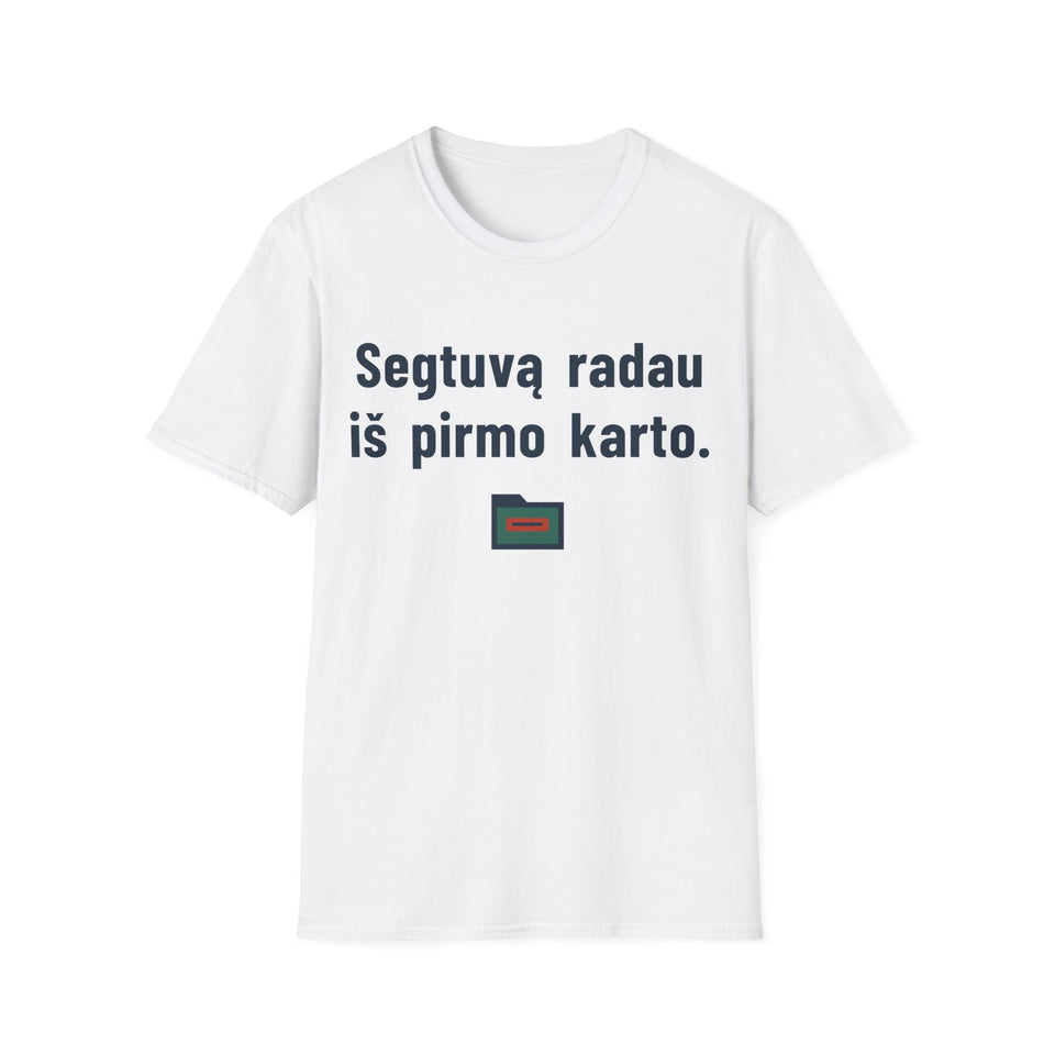 Segtuvą radau iš pirmo karto.