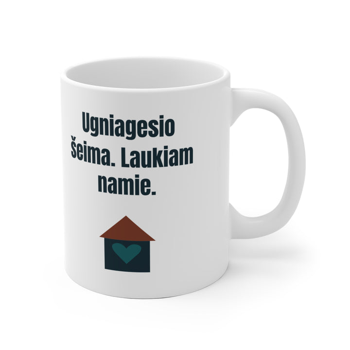 Ugniagesio šeima. Laukiam namie.