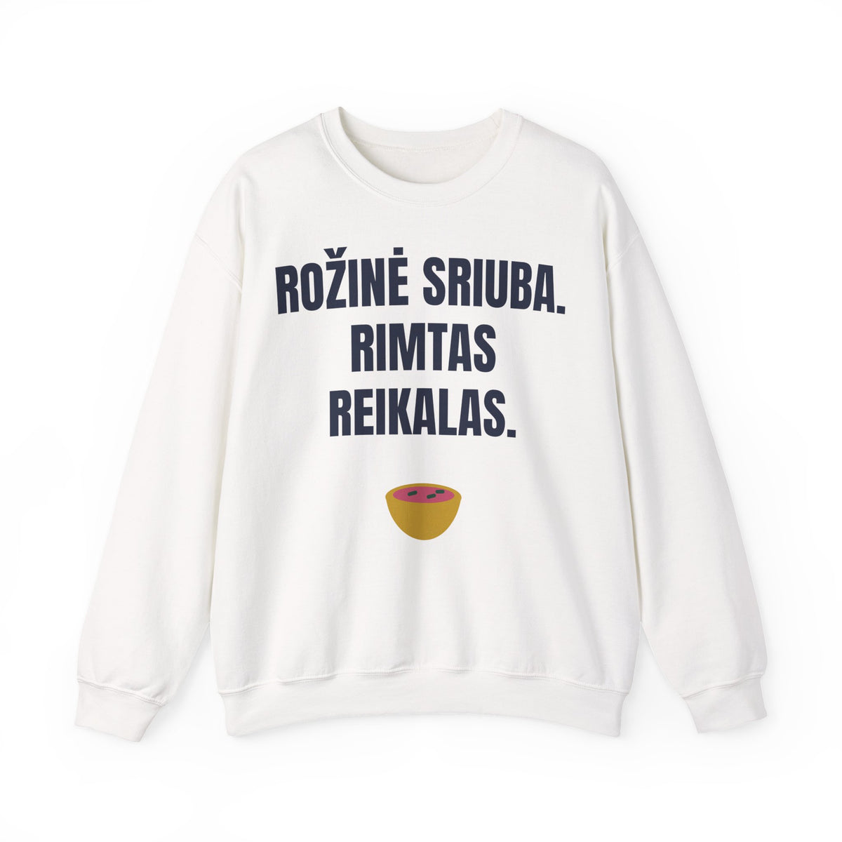 Rožinė sriuba. Rimtas reikalas. — Džemperis, spauda priekyje