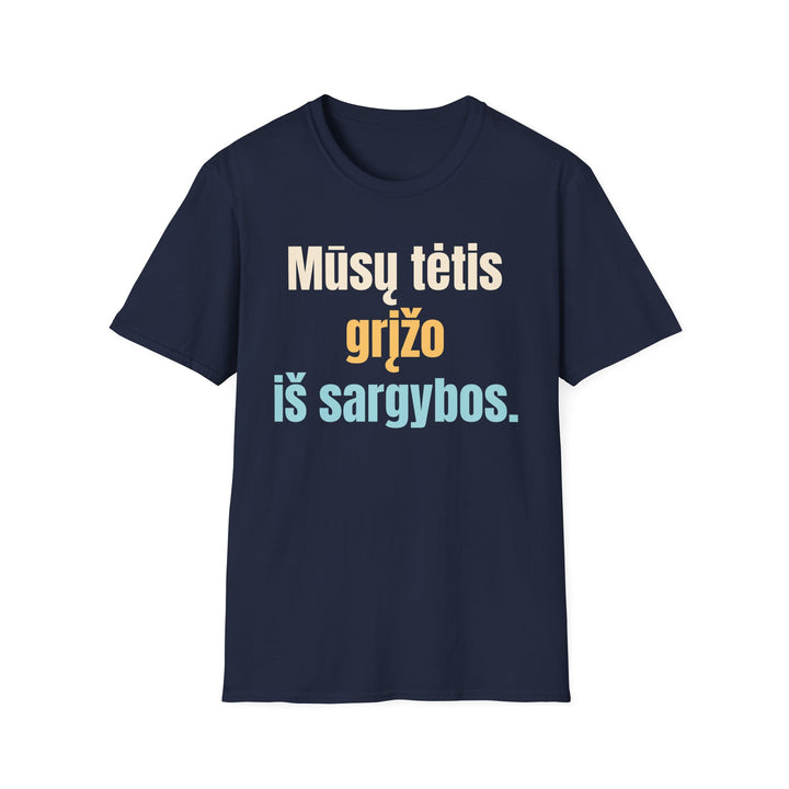Tėtis grįžo iš sargybos. Dabar saugo mane.