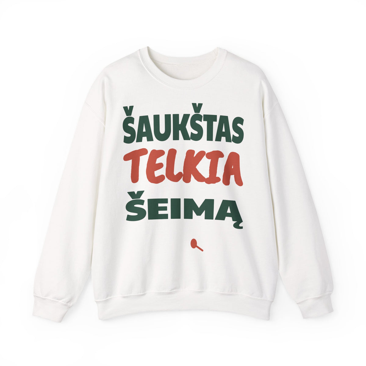 Šaukštas telkia šeimą.