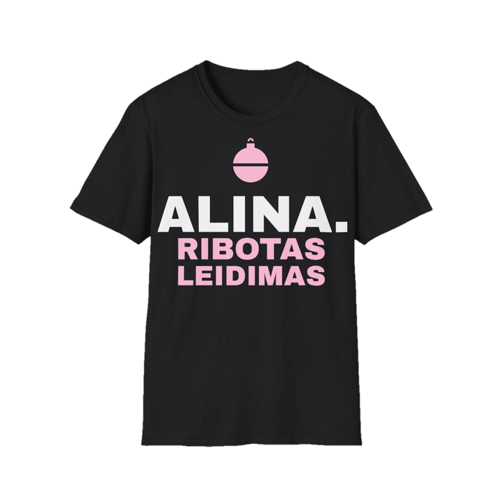 Marškinėliai „Alina. Ribotas leidimas“ – juoda