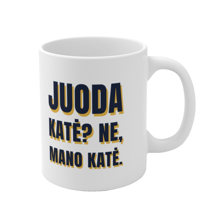 Juoda katė? Ne, mano katė.