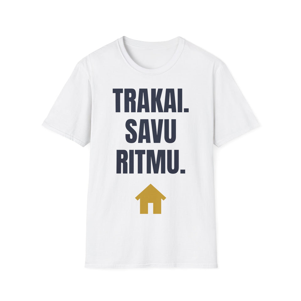 Trakai. Savu ritmu. — Marškinėliai, spauda priekyje