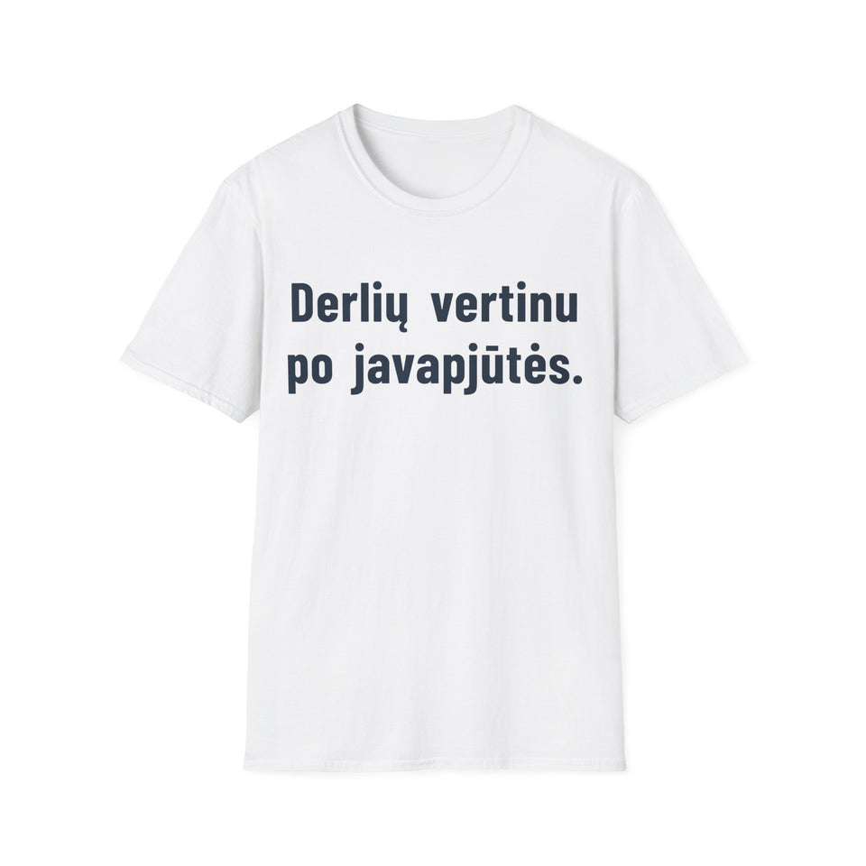 Derlių vertinu po javapjūtės.