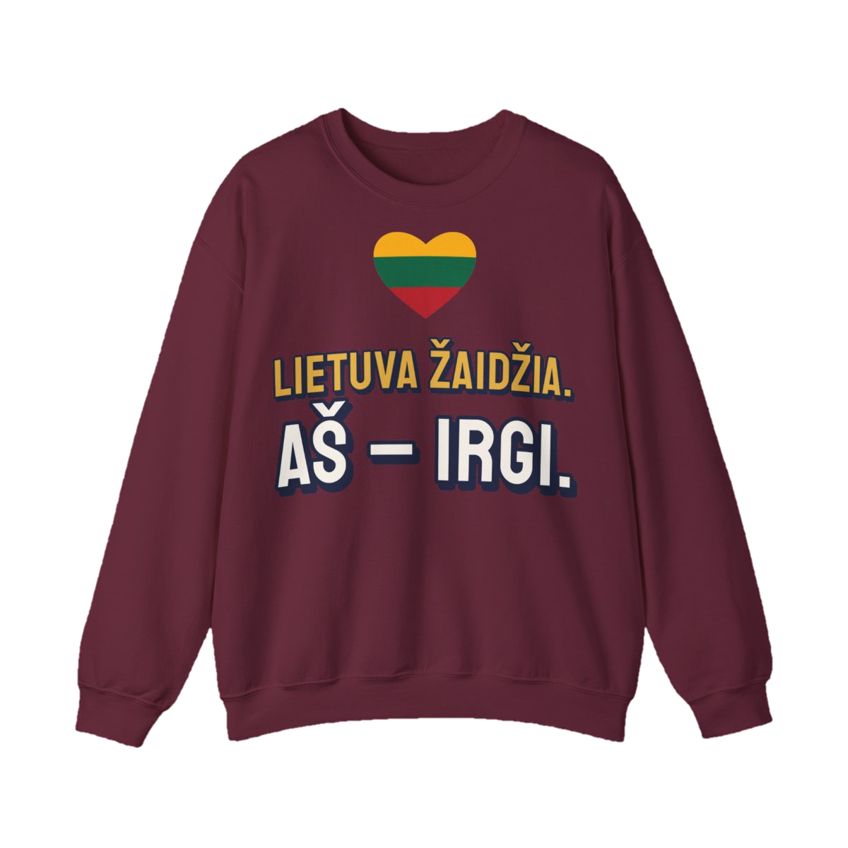 Džemperis „Lietuva žaidžia. Aš – irgi.“ – bordo