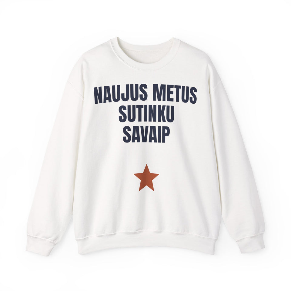 Naujus metus sutinku savaip — Džemperis, spaudos vaizdas