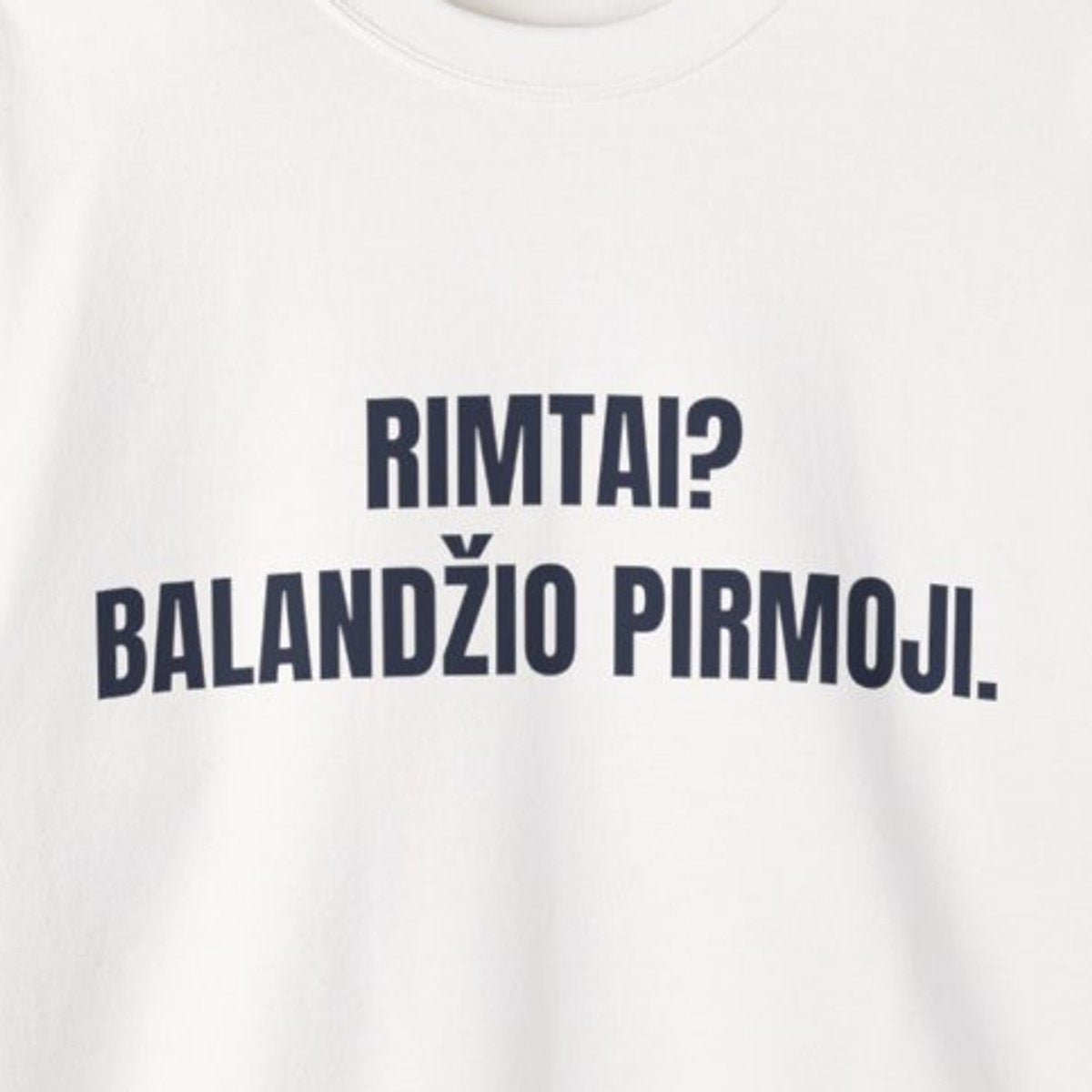 Rimtai? Balandžio pirmoji. · Džemperis · spauda priekyje