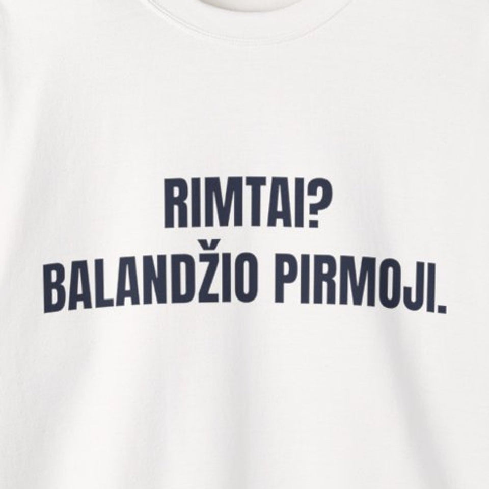 Rimtai? Balandžio pirmoji. · Džemperis · spauda priekyje