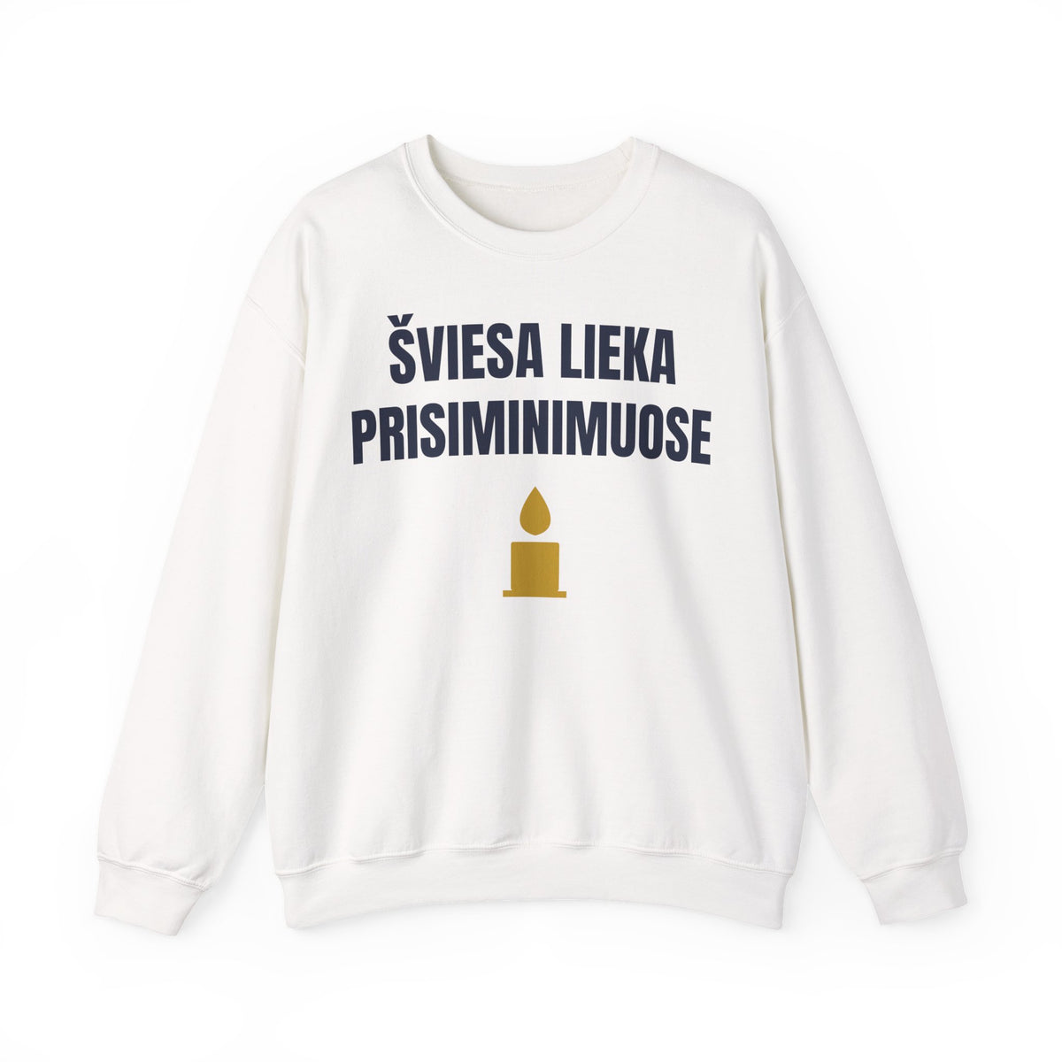 Šviesa lieka prisiminimuose — Džemperis, spauda priekyje
