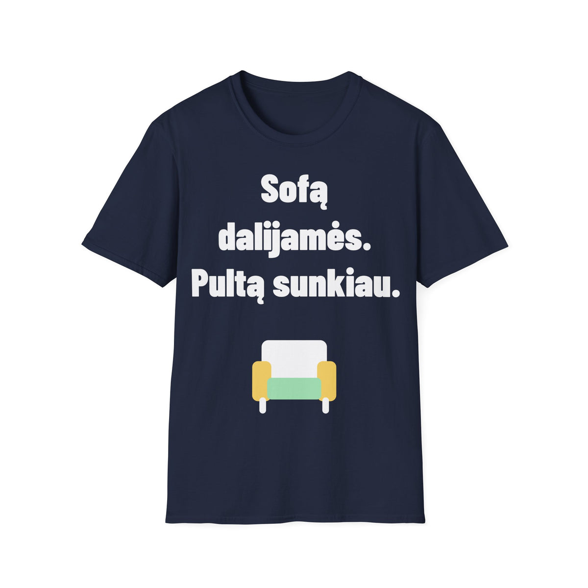 Sofą dalijamės. Pultą sunkiau.
