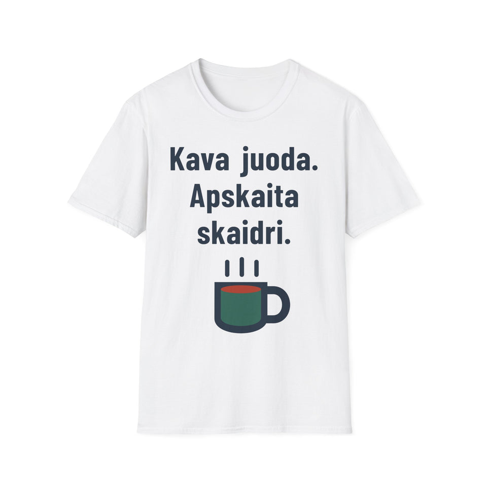 Kava juoda. Apskaita skaidri.