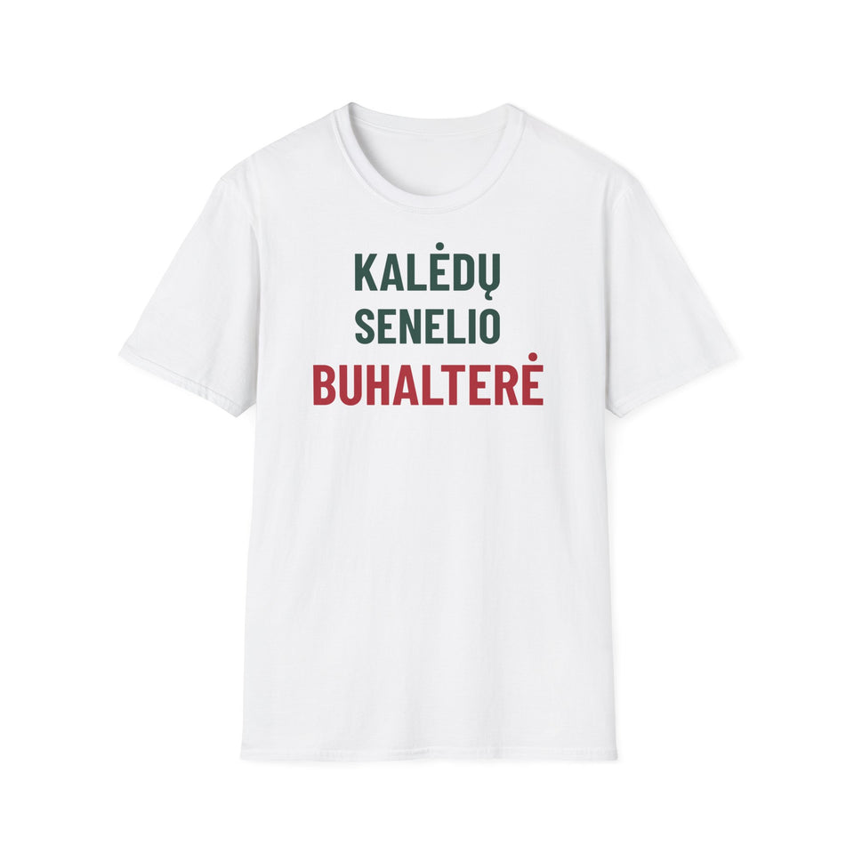 Kalėdų senelio buhalterė – Marškinėliai – 1 gaminio vaizdas