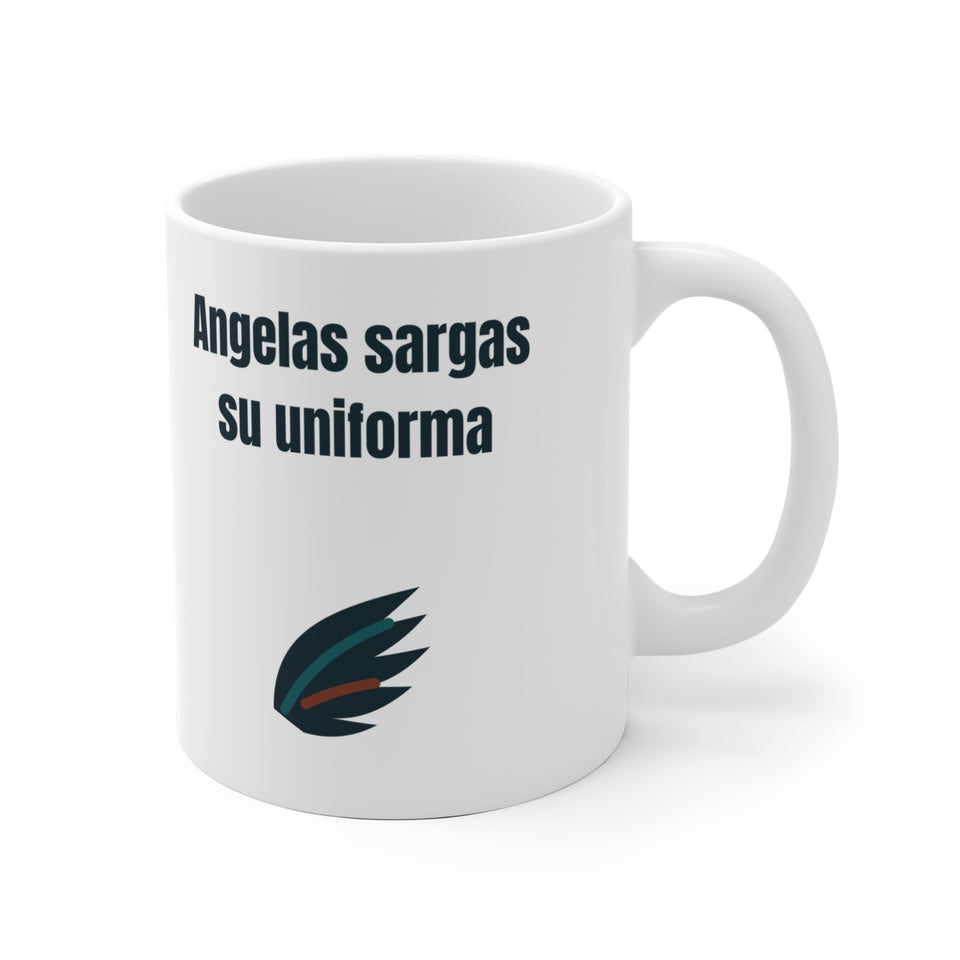 Angelas sargas su uniforma