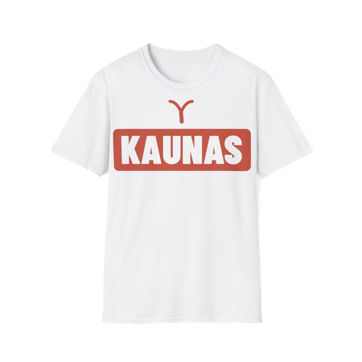 Marškinėliai „Kaunas“ – balta