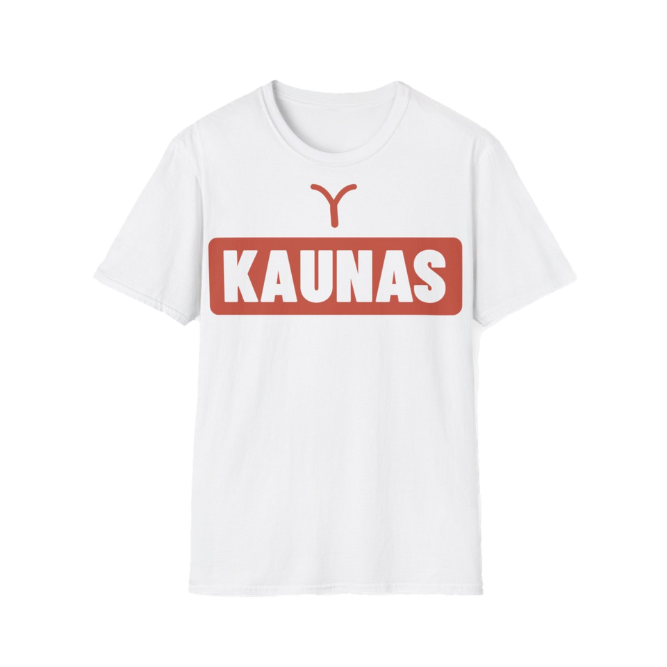 Marškinėliai „Kaunas“ – balta