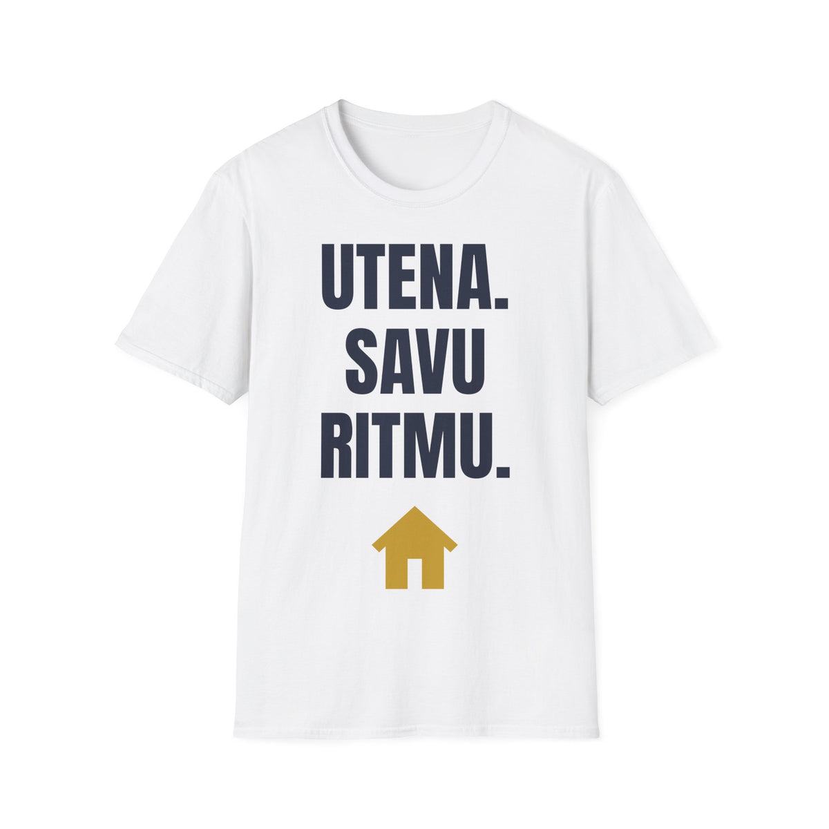 Utena. Savu ritmu. — Marškinėliai, spauda priekyje