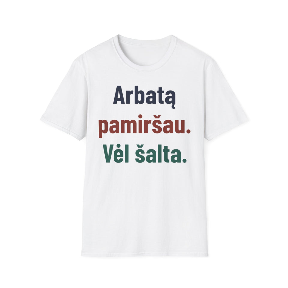 Arbatą pamiršau. Vėl šalta.