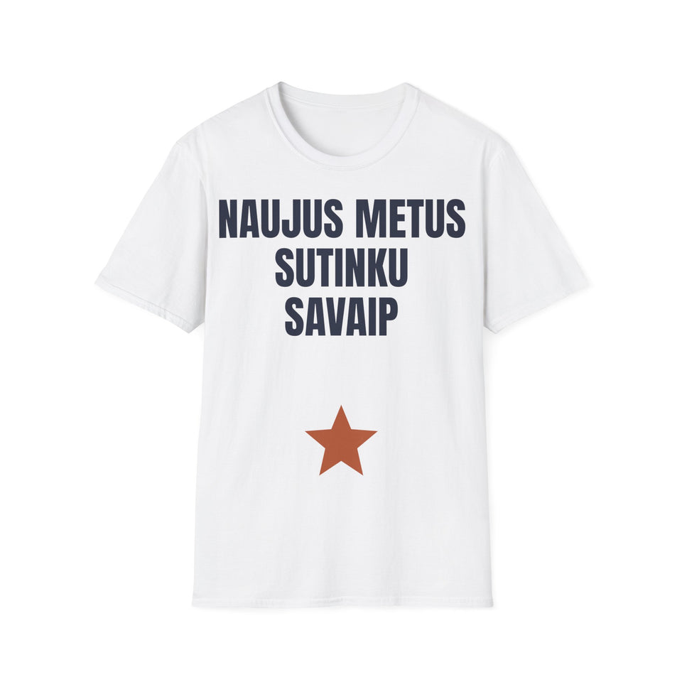 Naujus metus sutinku savaip — Marškinėliai, spaudos vaizdas