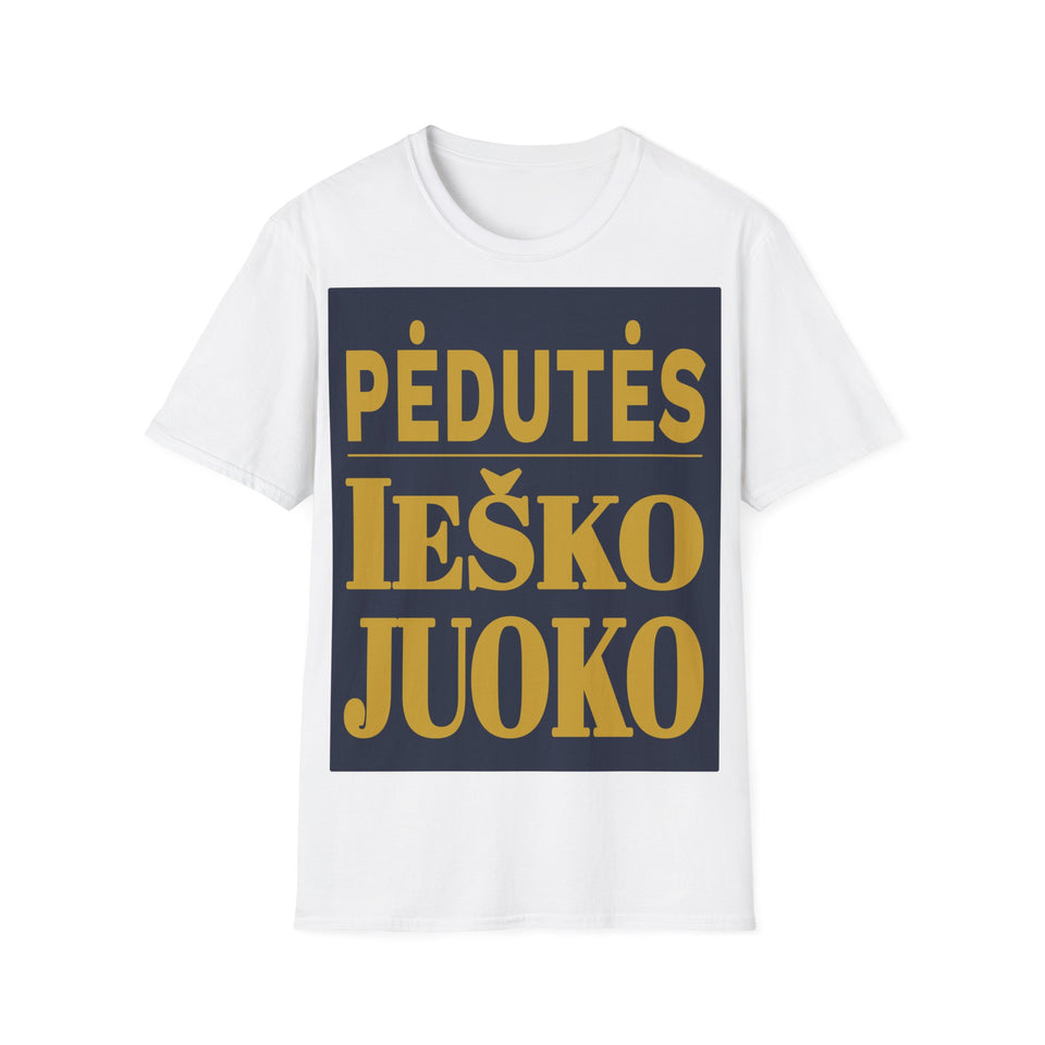 Pėdutės ieško juoko.