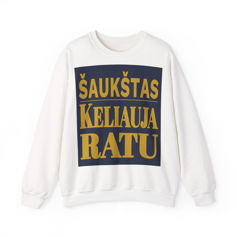 Šaukštas keliauja ratu.