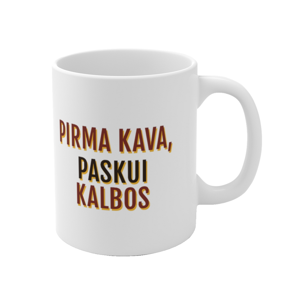 Puodelis „Pirma kava, paskui kalbos“