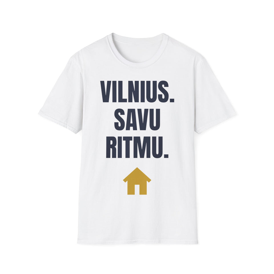 Vilnius. Savu ritmu. — Marškinėliai, spauda priekyje
