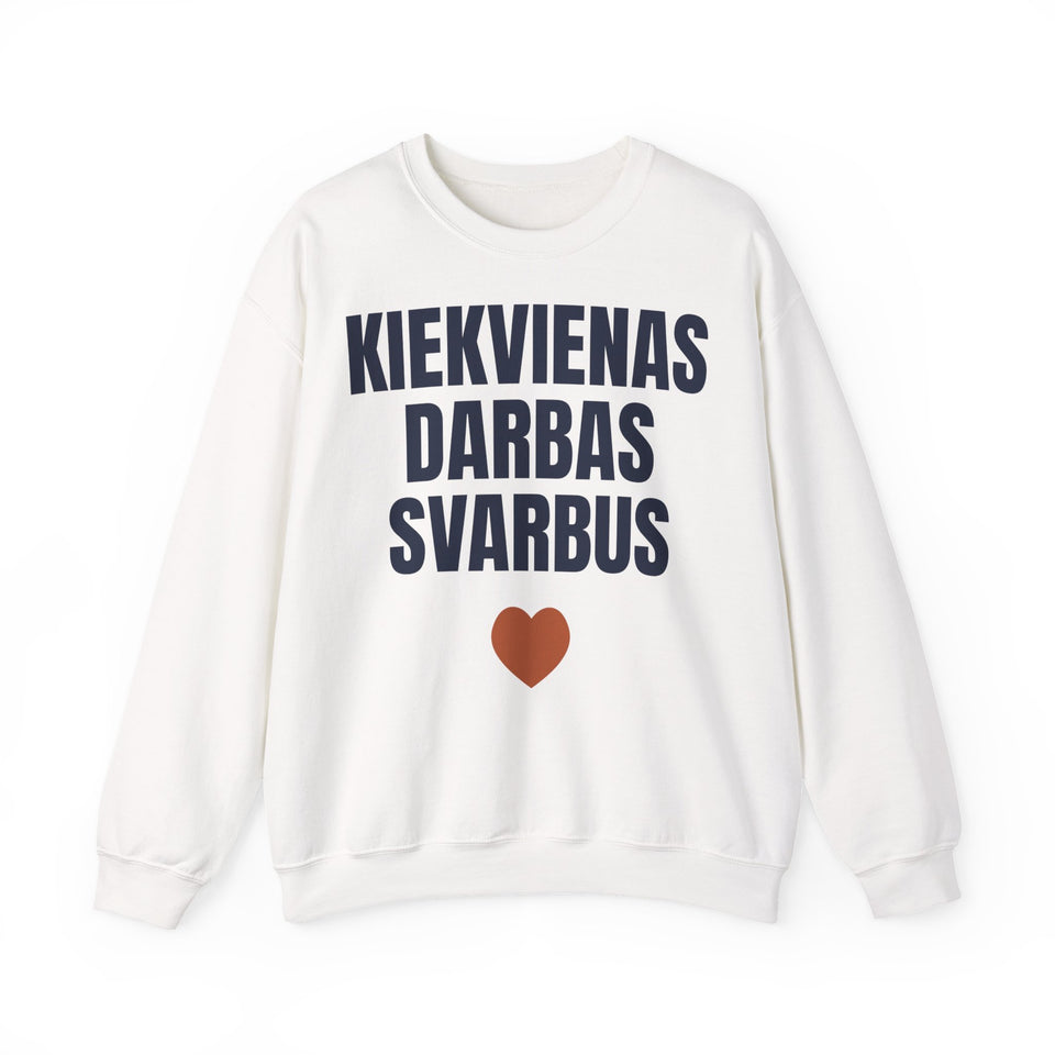 Kiekvienas darbas svarbus — Džemperis, spaudos vaizdas