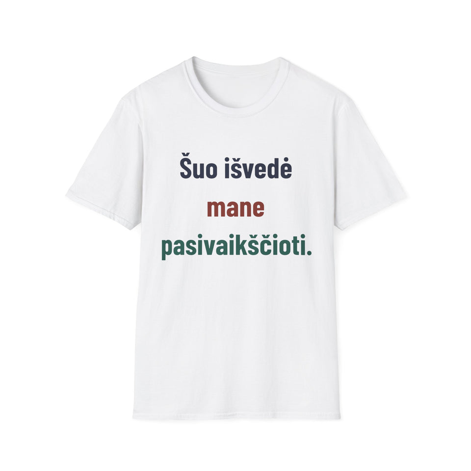 Šuo išvedė mane pasivaikščioti.