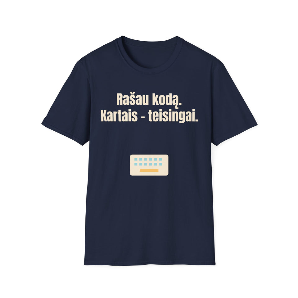 Rašau kodą. Kartais – teisingai.