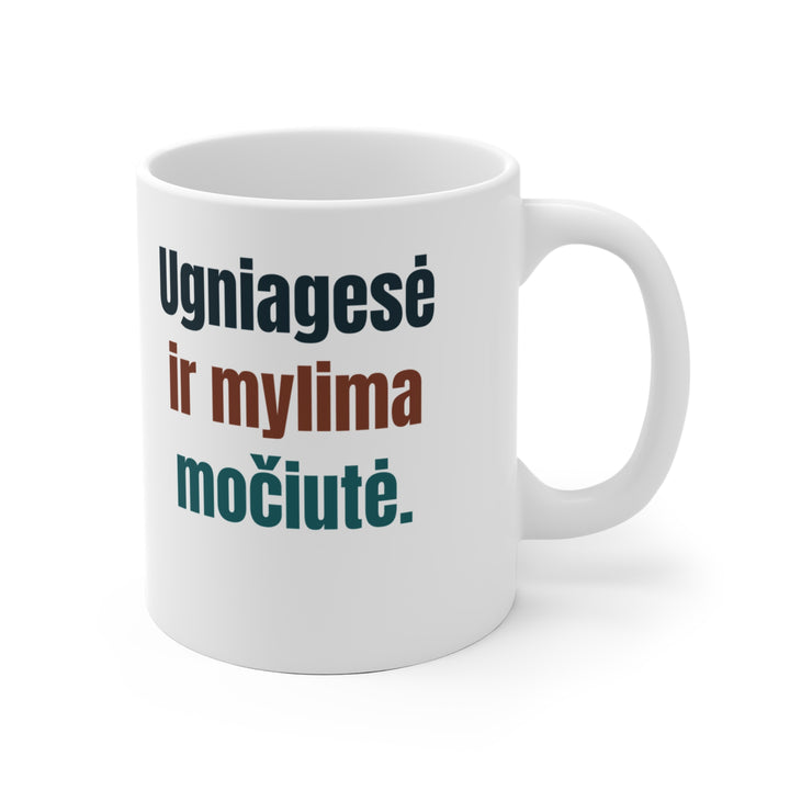 Ugniagesė ir mylima močiutė.