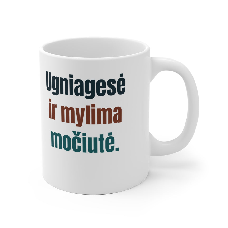Ugniagesė ir mylima močiutė.
