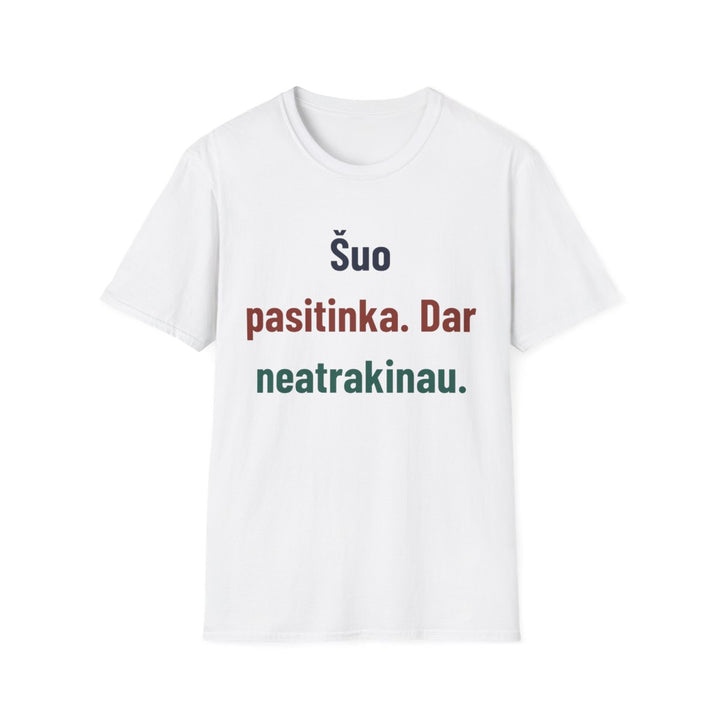 Šuo pasitinka. Dar neatrakinau.