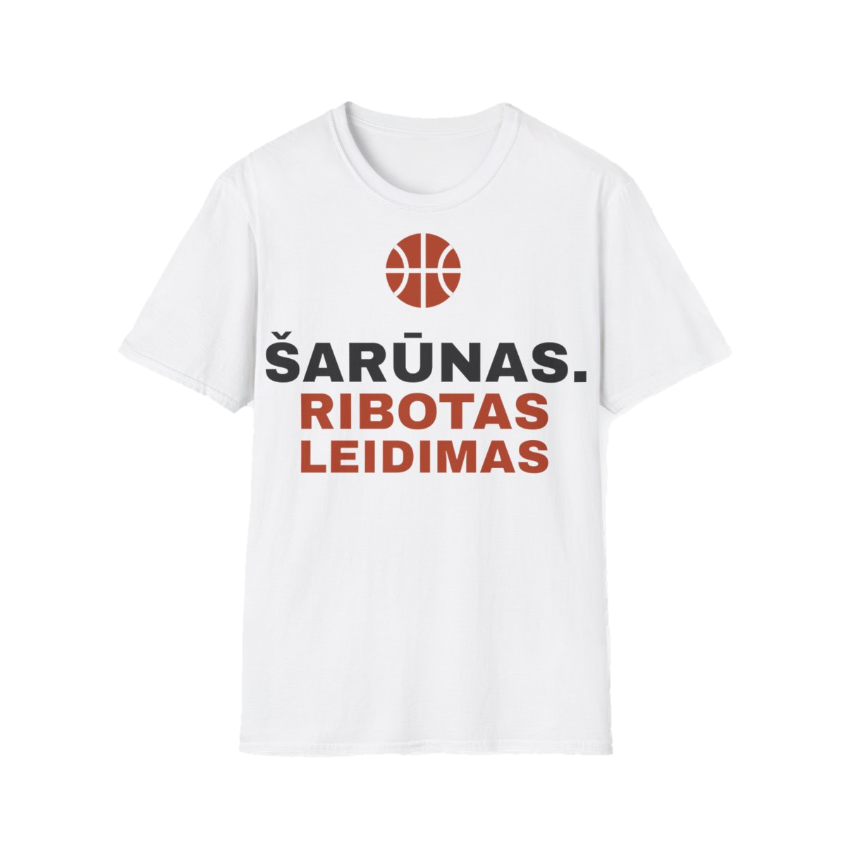 Marškinėliai „Šarūnas. Ribotas leidimas“ – balta