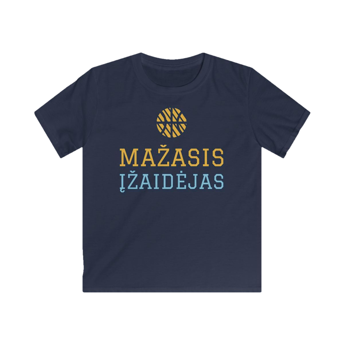 Vaikiški marškinėliai „Mažasis įžaidėjas“ – tamsiai mėlyna