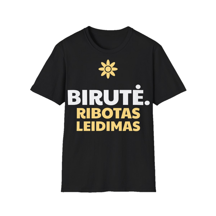 Marškinėliai „Birutė. Ribotas leidimas“ – juoda