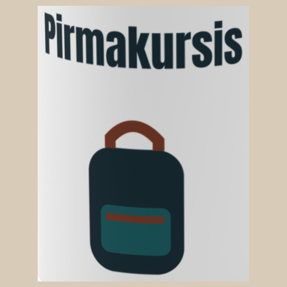 Pirmakursis – puodelis, spaudos vaizdas