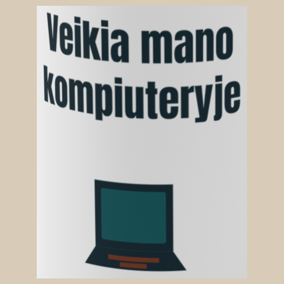 Veikia mano kompiuteryje – puodelis, spaudos vaizdas