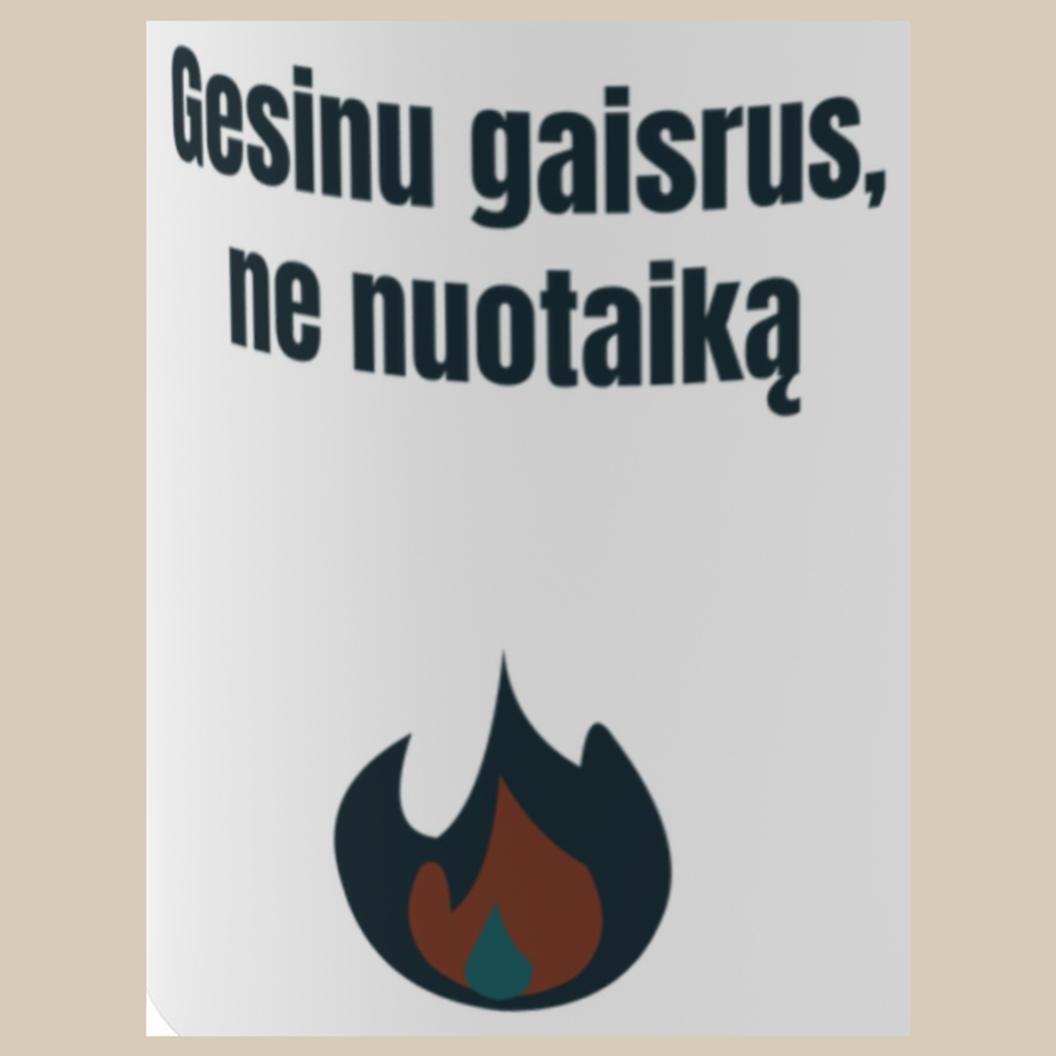 Gesinu gaisrus, ne nuotaiką – puodelis, spaudos vaizdas