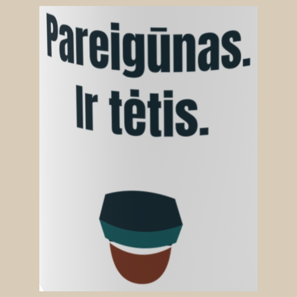 Pareigūnas. Ir tėtis. – puodelis, spaudos vaizdas