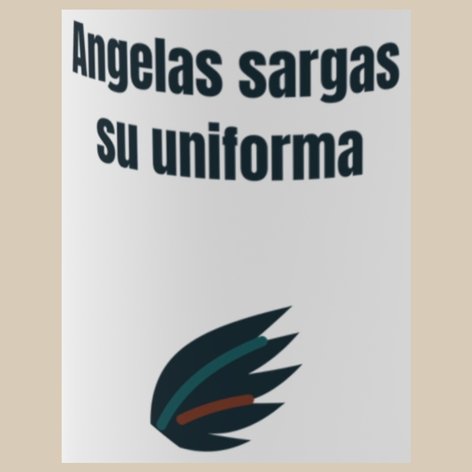 Angelas sargas su uniforma – puodelis, spaudos vaizdas